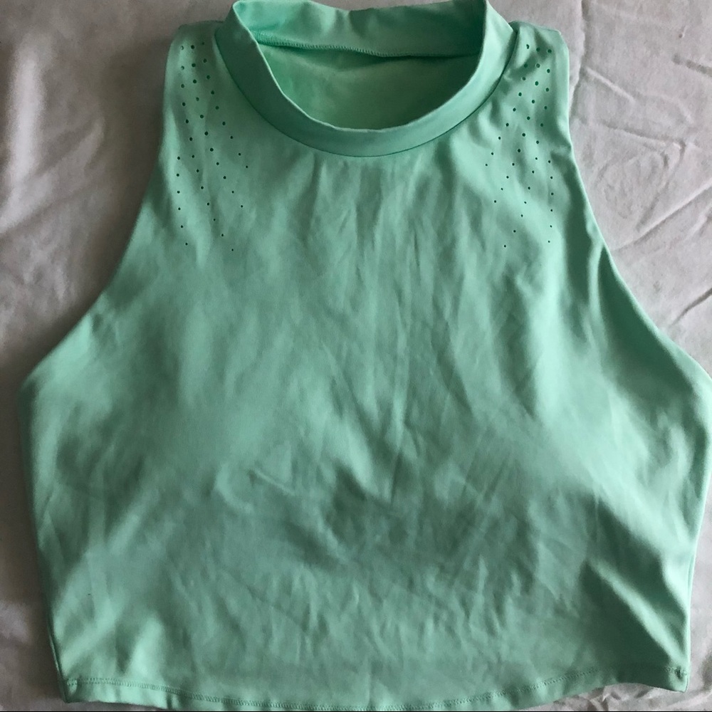 All In Motion Athletic Crop Tank XL Mint Green